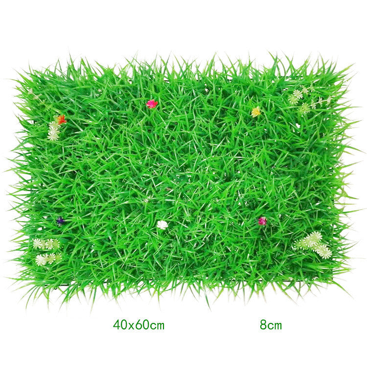 Artificial Turf With Artificial Green Wall