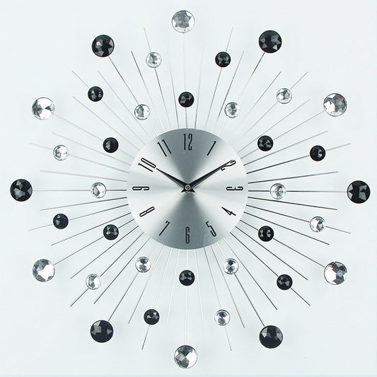 Nordic Mute Hour Hand Wall-mounted Pocket Watch Starry Clock Household Minimalist Iron Light Luxury