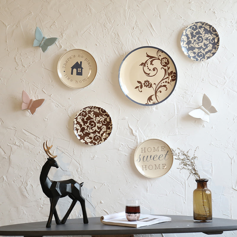 Creative wall wall ceramic hanging plate